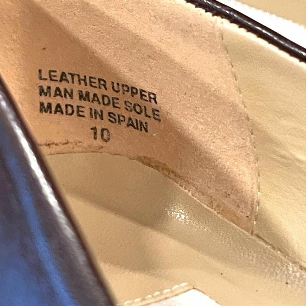 Vtg Etienne Aigner Womens 8.5N Taylor Pumps Brown Leather Made In Spain READ - Picture 9 of 16